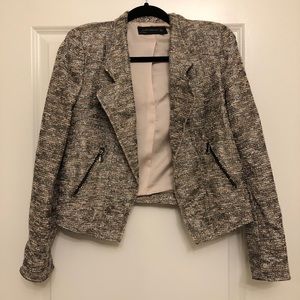 Zara Woman shimmer metallic blazer jacket